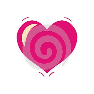 Beautiful and beautiful heart symbol. Love and affection icons for your wedding or valentine design needs.