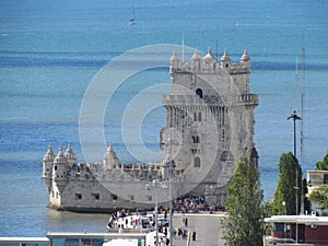 Beautiful BelÃ©m Tower, Lisbon. photo