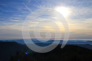 Beautiful Black Forest at sunset - Mummelsee, Germany