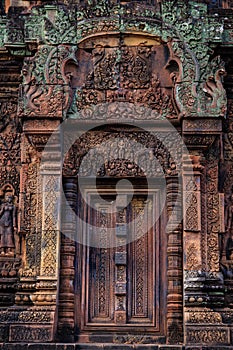 Beautiful Blind Door in Banteay Srei