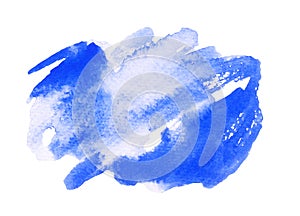 A Beautiful Blob of Blue Watercolor