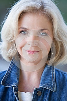 Beautiful Blonde Middle Aged Woman
