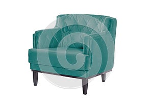 Beautiful blue armchair modern designer