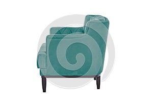 Beautiful blue armchair modern designer