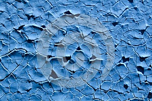 Beautiful blue background color, texture, old paint