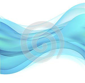 Beautiful blue background of stylized waves