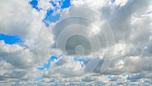 Beautiful Blue cloudy sky. Panorama. Abstract background