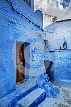 Beautiful blue medina of Chefchaouen in Morocco