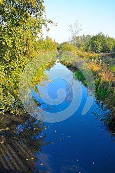 Beautiful blue river