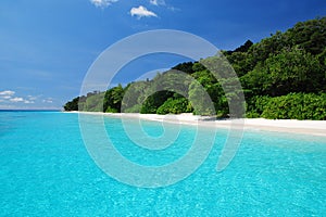 Beautiful blue sea ,blue sky from tachai island
