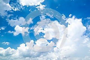 Beautiful blue sea with nice sky and cloud