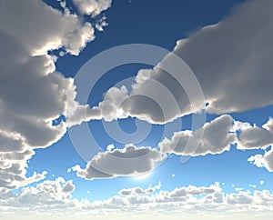 Beautiful blue skies