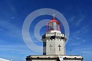 Beautiful Blue Skies Surrounding the Lighthouse in Nordeste