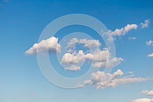 Beautiful blue sky and cloud in daytime.