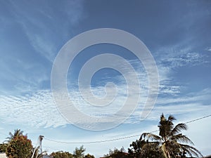 Beautiful blue Sky in sunset