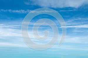 beautiful blue sky with white cloud