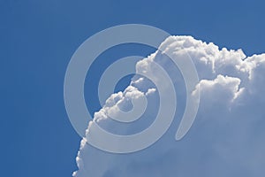 Beautiful blue sky with white clouds