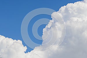 Beautiful blue sky with white clouds