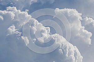 Beautiful blue sky with white clouds