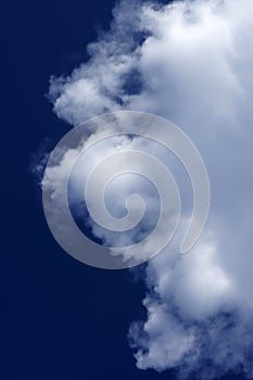 Beautiful blue and white cloud background