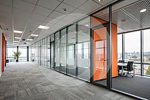 Beautiful blurred background of modern office interior