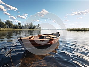 beautiful boat on the water of the sea