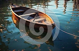 beautiful boat on the water of the sea