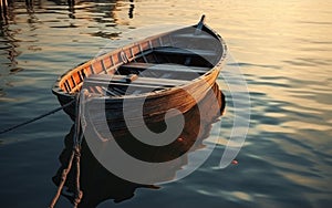 beautiful boat on the water of the sea