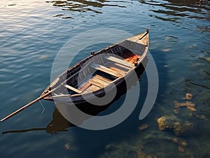 beautiful boat on the water of the sea