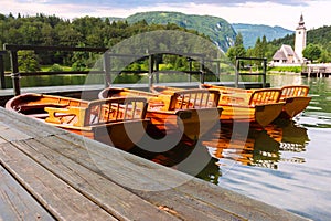 Beautiful Bohinj lake. Slovenia