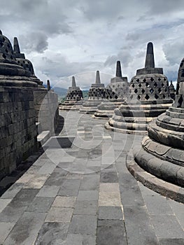 Beautiful Borobudur temple in Cental Java photo