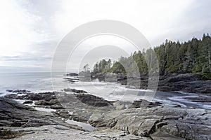 Beautiful Botanical Beach - Long exposure,Port Renfrew.Vancouver island