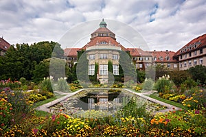 Beautiful botanical garden Munchen-Nymphenburg in Munich, Bavaria