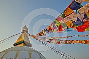 Beautiful Boudhanath stupa in Kathmandu, Nepal.