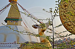 Beautiful Boudhanath stupa in Kathmandu, Nepal.