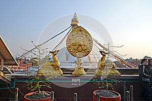 Beautiful Boudhanath stupa in Kathmandu, Nepal.