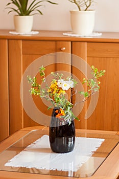 A beautiful bouquet of hand picked wild flowers