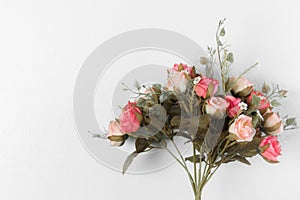 Beautiful bouquet roses artificial flowers