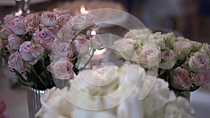 beautiful bouquet of roses in a vase