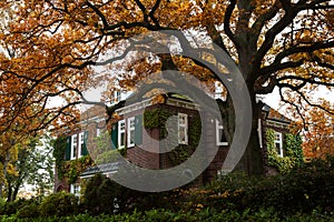 Beautiful brick house in Hamburg, Germany