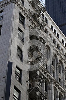 Beautiful Brick House With Stucco And Fire Staircase In Downtown Los Angeles, 609 S Grand Ave, California, November 7