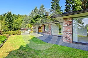 Beautiful brick house with walkout basement and landscape