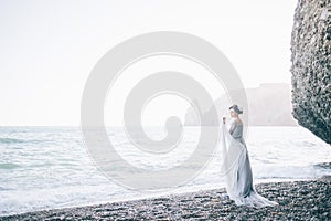 Beautiful bride on the beach
