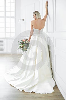 Beautiful bride in a dress