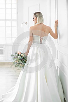 Beautiful bride in a dress