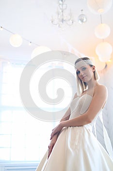 Beautiful bride in a dress