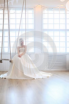 Beautiful bride in a dress