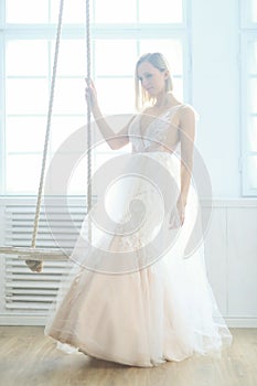 Beautiful bride in a dress