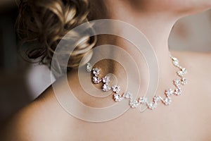 Beautiful bride necklace photo