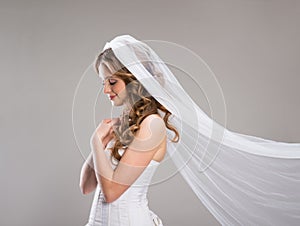 Beautiful Bride with veil